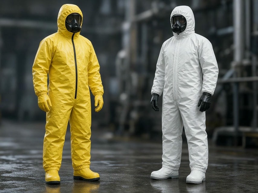 Ropa de protección para riesgo químico en entornos industriales