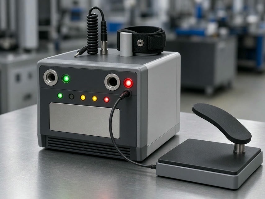 Probadores Combinados ESD: Control de Acceso y Verificación de Pulsera y Calzado