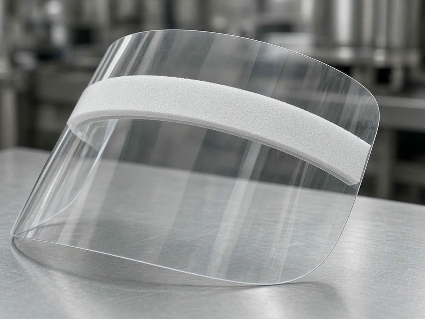 Protectores faciales desechables para entornos industriales y de laboratorio